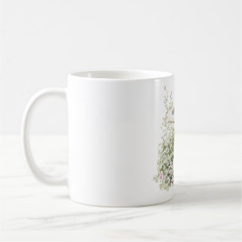 青い花の噴水 コーヒーマグカップ