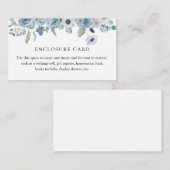 青い花の封筒カード エンクロージャーカード (正面/裏面)