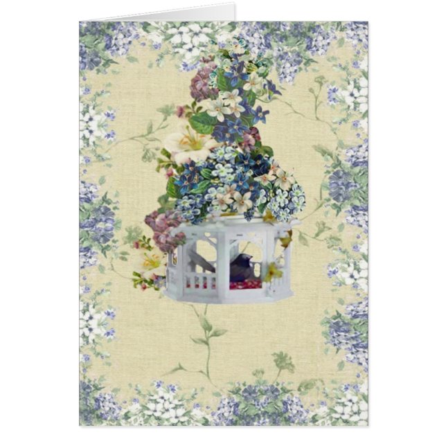 青い花の巣箱 (正面)