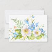 青い花の幻想　フラワーディナーセレクション　出欠確認 出欠カード (裏面)