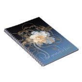 青い花の感謝ジャーナル ノートブック (右側)