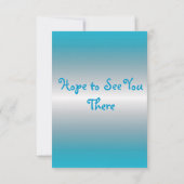 青い花の招待 招待状 (裏面)