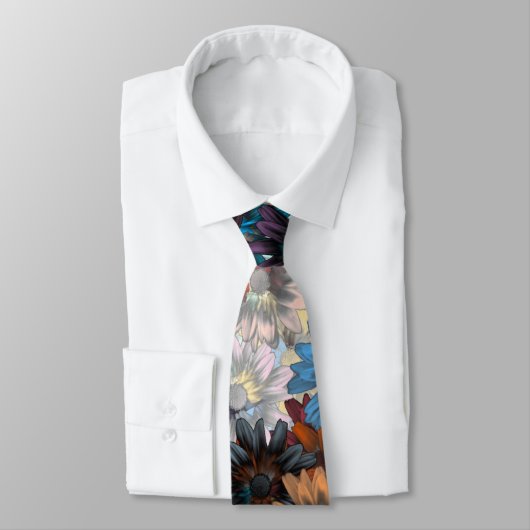 青い花の木靴 ネクタイ (タイ)