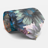 青い花の木靴 ネクタイ (ロール)