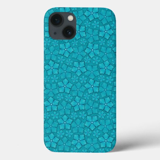 青い花の模様 Case-Mate iPhoneケース (裏面)