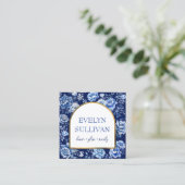 青い花の珍重 スクエア名刺 (スタンド正面)