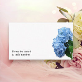 青い花の結婚式エスコート・テーブルナンバーカード一括 プレイスカード