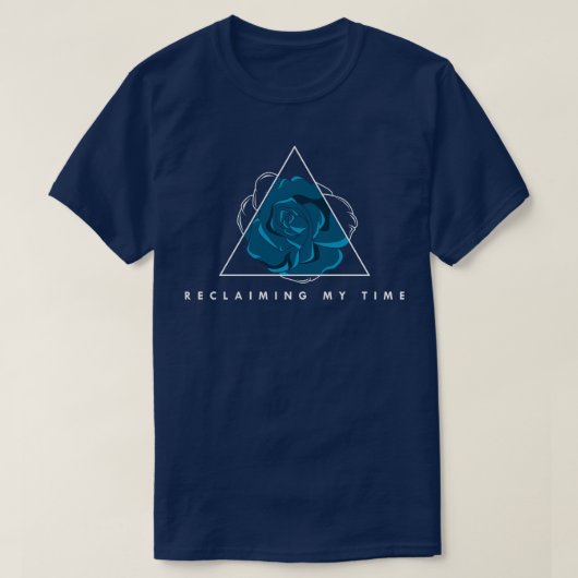 青い花の花束1 Tシャツ (デザイン正面)