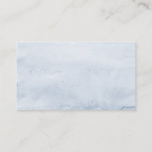 青い花の葉披露宴囲みカード エンクロージャーカード (裏面)