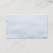 青い花の葉披露宴囲みカード エンクロージャーカード (裏面)