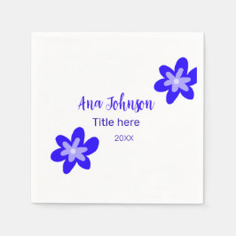 青い花の鳩の名前タイトル年20XX職業 スタンダードカクテルナプキン