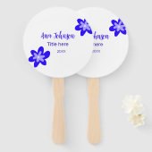 青い花の鳩の名前タイトル年20XX職業 ハンドファン (正面&裏面)