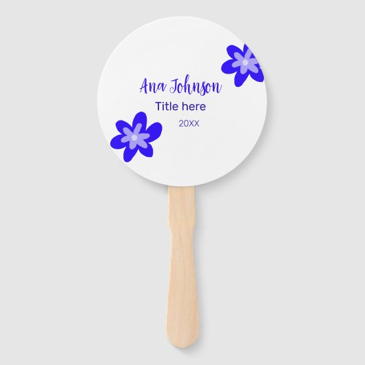 青い花の鳩の名前タイトル年20XX職業 ハンドファン (正面)