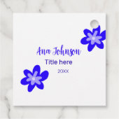 青い花の鳩の名前タイトル年20XX職業 フェイバータグ (裏面)