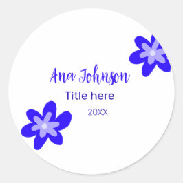 青い花の鳩の名前タイトル年20XX職業 ラウンドシール