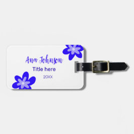 青い花の鳩の名前タイトル年20XX職業 ラゲッジタグ