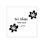 青い花の鳩の名前タイトル年20XX職業 ラバースタンプ (インプリント)