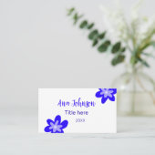 青い花の鳩の名前タイトル年20XX職業 名刺 (スタンド正面)