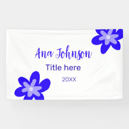 青い花の鳩の名前タイトル年20XX職業 横断幕