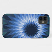 青い花のiPhoneケース Case-Mate iPhoneケース (裏面(横))