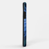 青い花のiPhoneケース Case-Mate iPhoneケース (裏面/右)