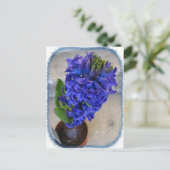 青い花はがき ポストカード (スタンド正面)