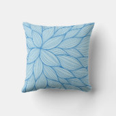 青い花びら水彩枕 クッション (裏面)