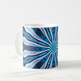 青い花びら コーヒーマグカップ