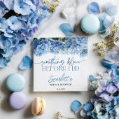 青い花を添えて 私も青に ブルー ハイドランジア ウェディング ブライダル スタンダードランチョンナプキン