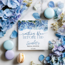 青い花を添えて　私も青に　ブルー ハイドランジア ウェディング ブライダル