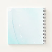 青い花エレガント卒業カスタマイズ可能 ノートブック (裏面)