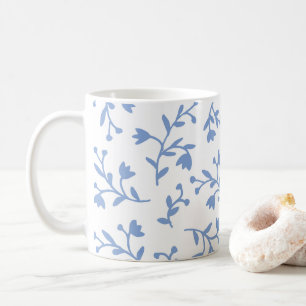青い花クラシックコーヒーマグ コーヒーマグカップ