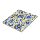 青い花シームレス タイル (側面)