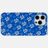 青い花パターンiPhone 15 Pro Maxケース Case-Mate iPhoneケース (裏面 (横))