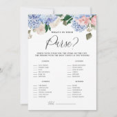 青い花フローラ財布のゲームカードに何があるか 招待状 (正面)