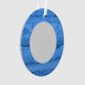 青い花崗岩のパターン、青い大理石、青い石 オーナメント (正面)