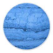 青い花崗岩のパターン、青い大理石、青い石 セラミックノブ (正面)