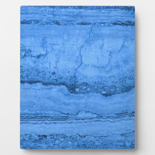 青い花崗岩のパターン、青い大理石、青い石 フォトプラーク (正面)