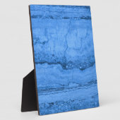 青い花崗岩のパターン、青い大理石、青い石 フォトプラーク (側面)