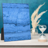 青い花崗岩のパターン、青い大理石、青い石 フォトプラーク (側面)