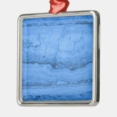 青い花崗岩のパターン、青い大理石、青い石 メタルオーナメント (左)