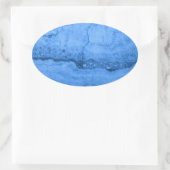 青い花崗岩のパターン、青い大理石、青い石 楕円形シール (バッグ)