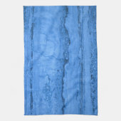 青い花崗岩パターン青い大理石ブルーロックストーン キッチンタオル (縦)