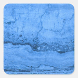 青い花崗岩パターン青い大理石ブルーロックストーン スクエアシール