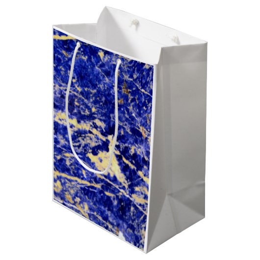 青い花崗岩、青い大理石、青い石 ミディアムペーパーバッグ (正面アングル)