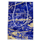 青い花崗岩、青い大理石、青い石 ミディアムペーパーバッグ (裏面)