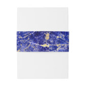 青い花崗岩、青い大理石、青い石 招待状ベリーバンド (裏面例)