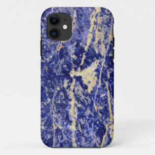 青い花崗岩、青い大理石、青い石 iPhone 11 ケース