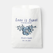 青い花恋は甘い結婚式のプレゼント フェイバーバッグ (正面)