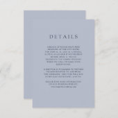 青い花束|の結婚のゲストの詳細 エンクロージャーカード (正面/裏面)